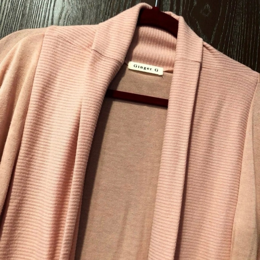 Ginger G Light Pink Cardigan